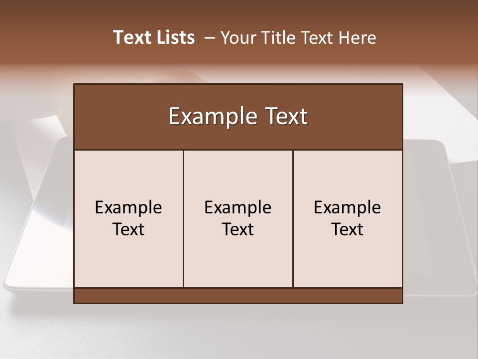 Data White Computer PowerPoint Template