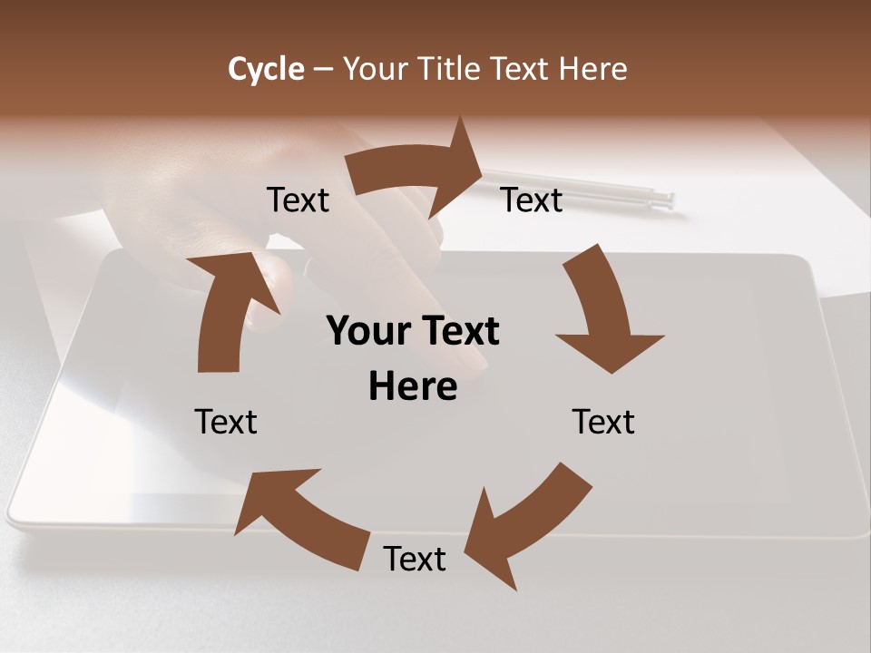 Data White Computer PowerPoint Template