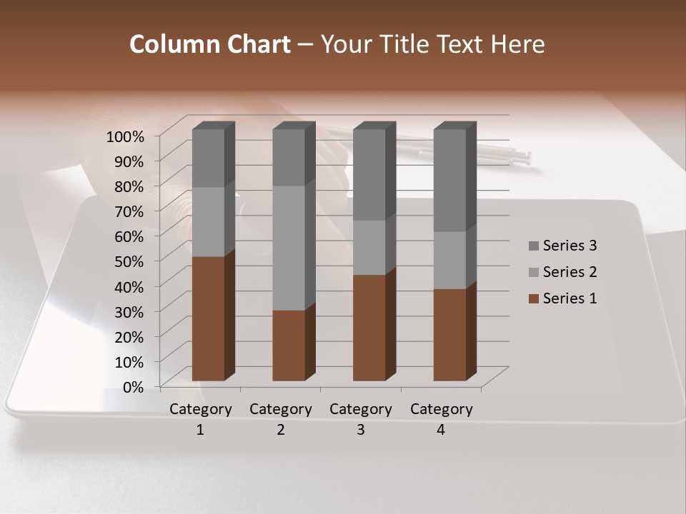 Data White Computer PowerPoint Template
