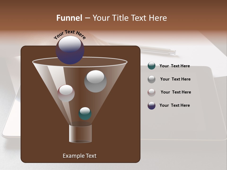 Data White Computer PowerPoint Template