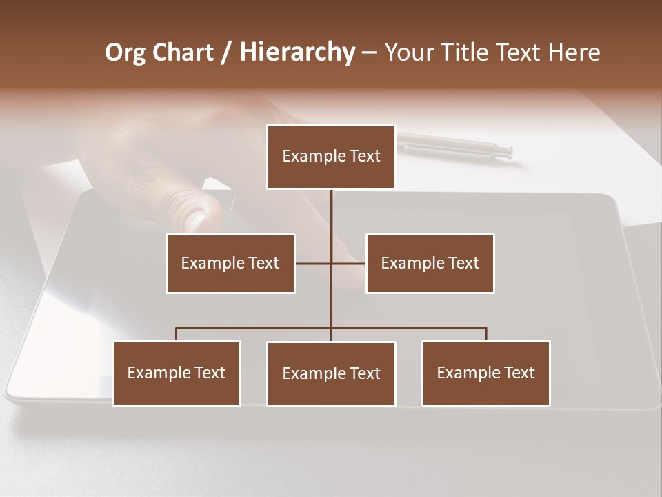 Data White Computer PowerPoint Template
