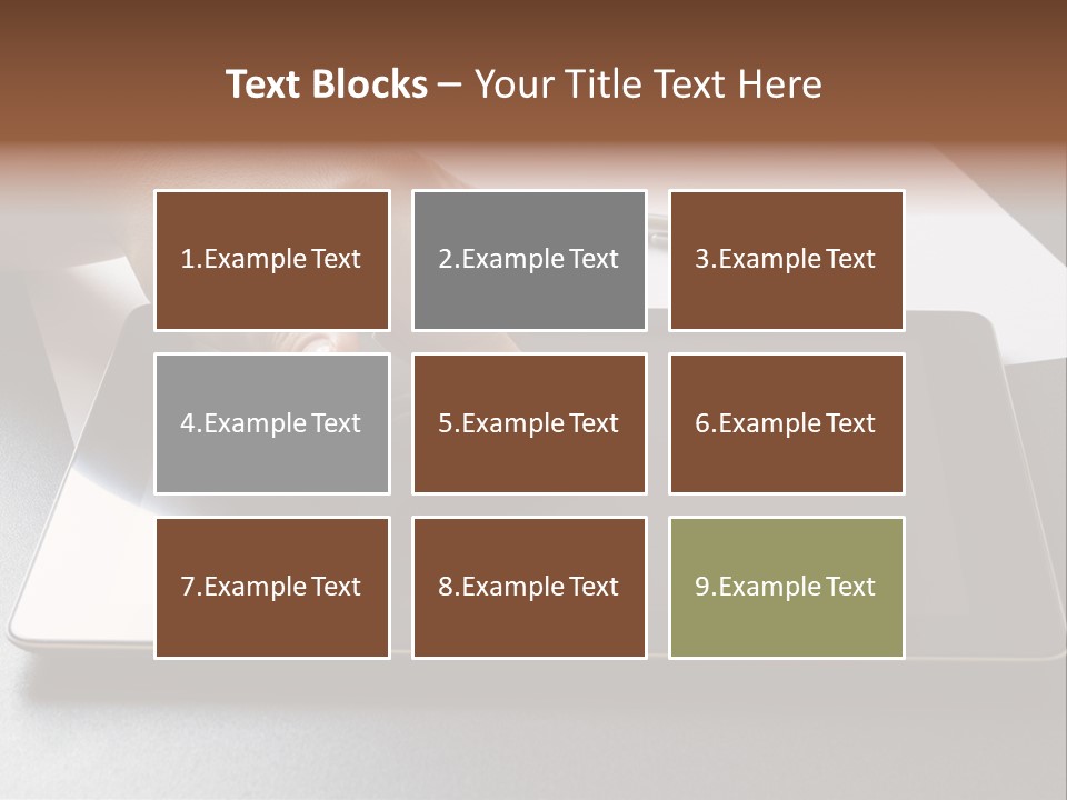Data White Computer PowerPoint Template