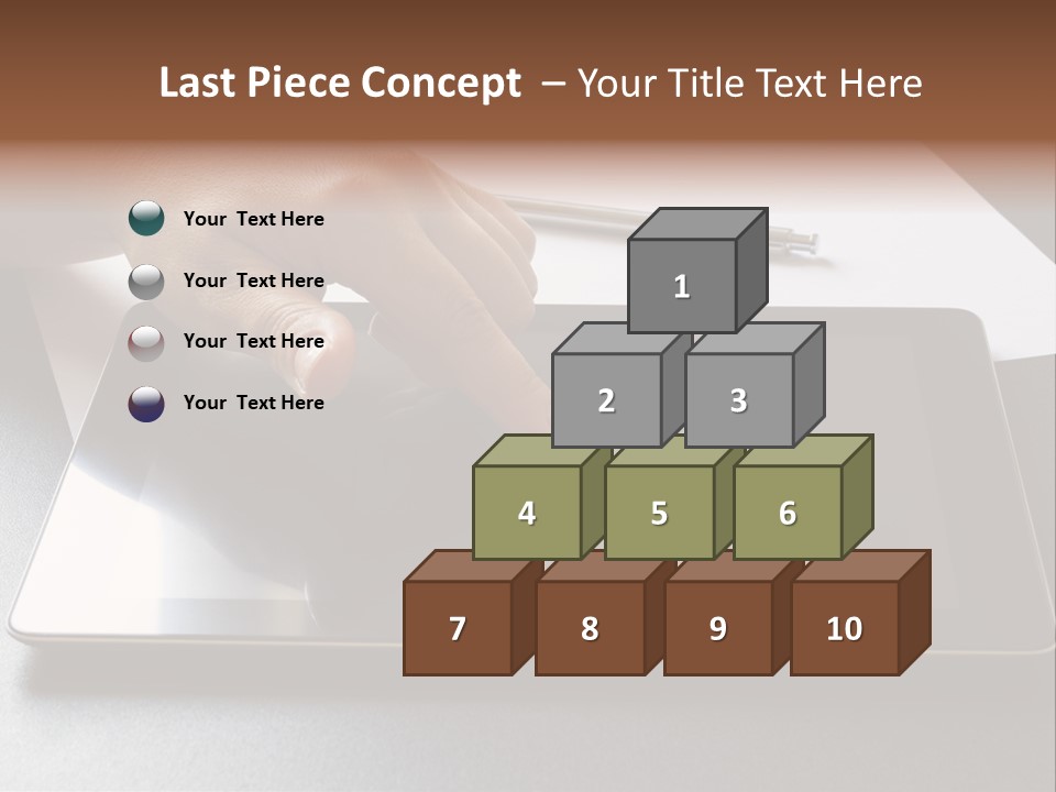 Data White Computer PowerPoint Template