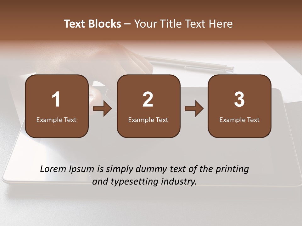 Data White Computer PowerPoint Template