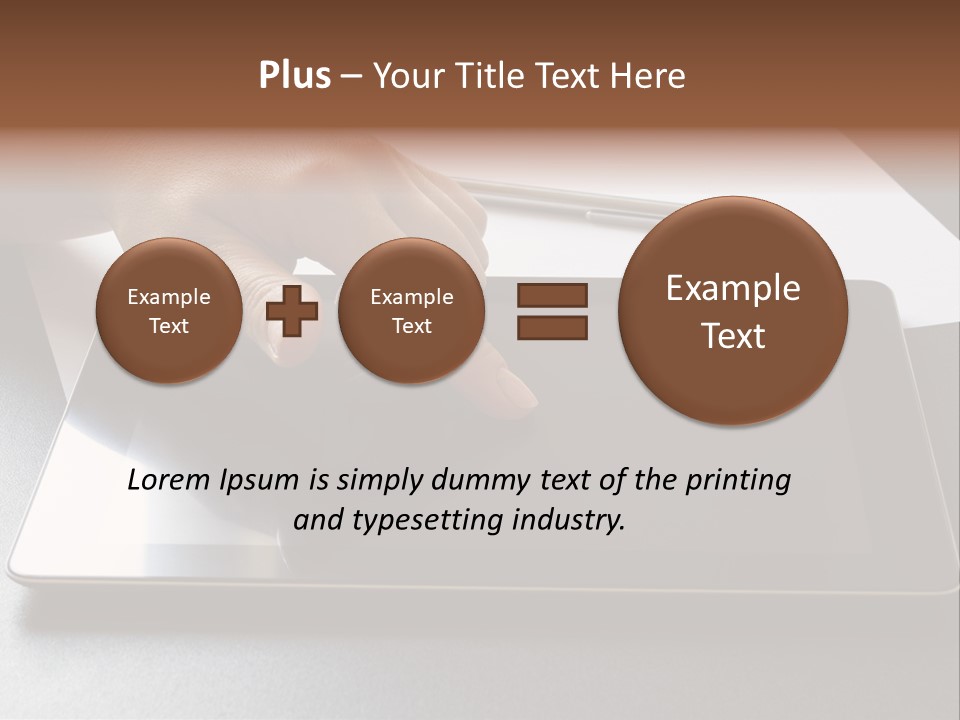 Data White Computer PowerPoint Template
