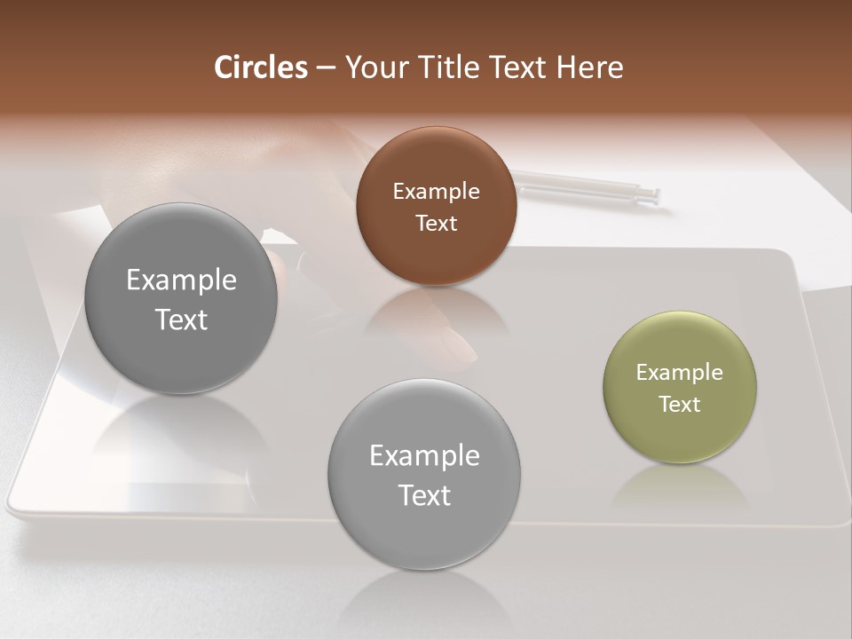 Data White Computer PowerPoint Template