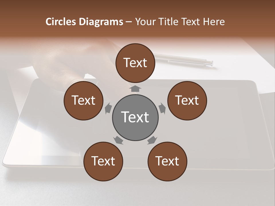 Data White Computer PowerPoint Template