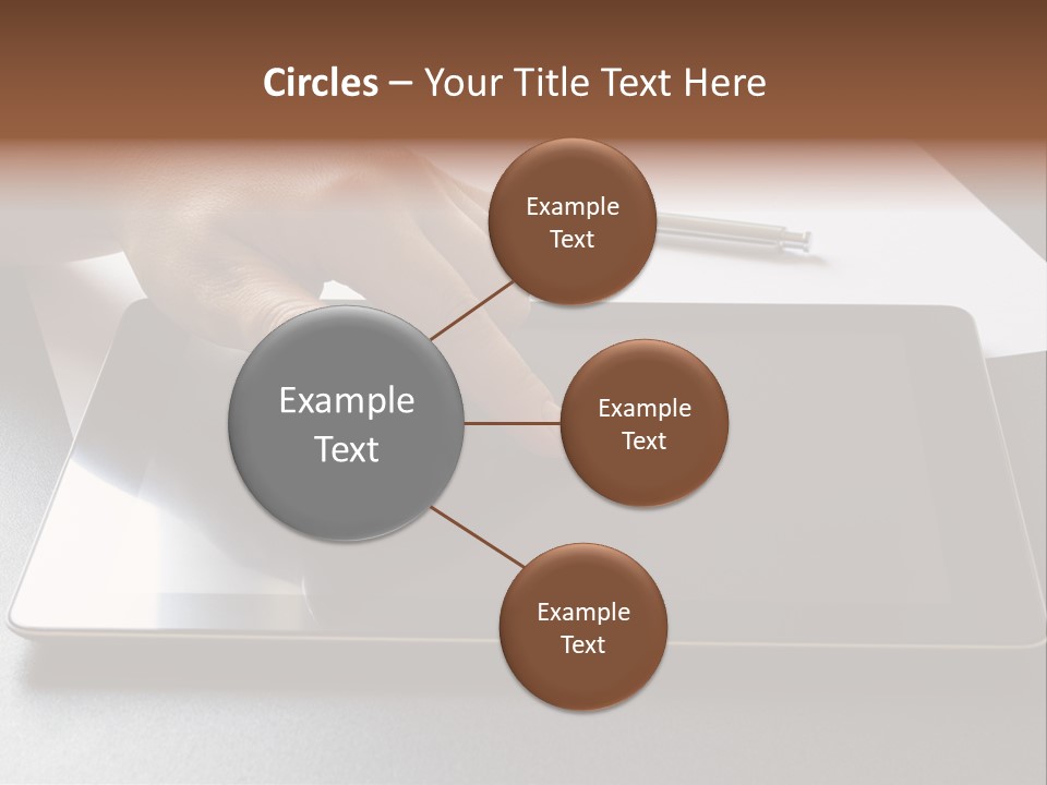 Data White Computer PowerPoint Template