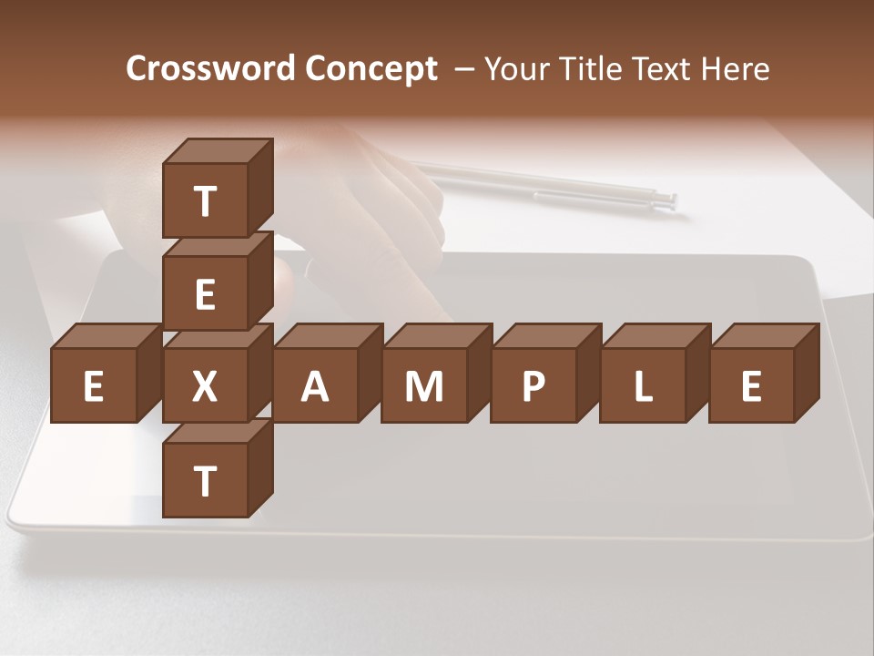 Data White Computer PowerPoint Template