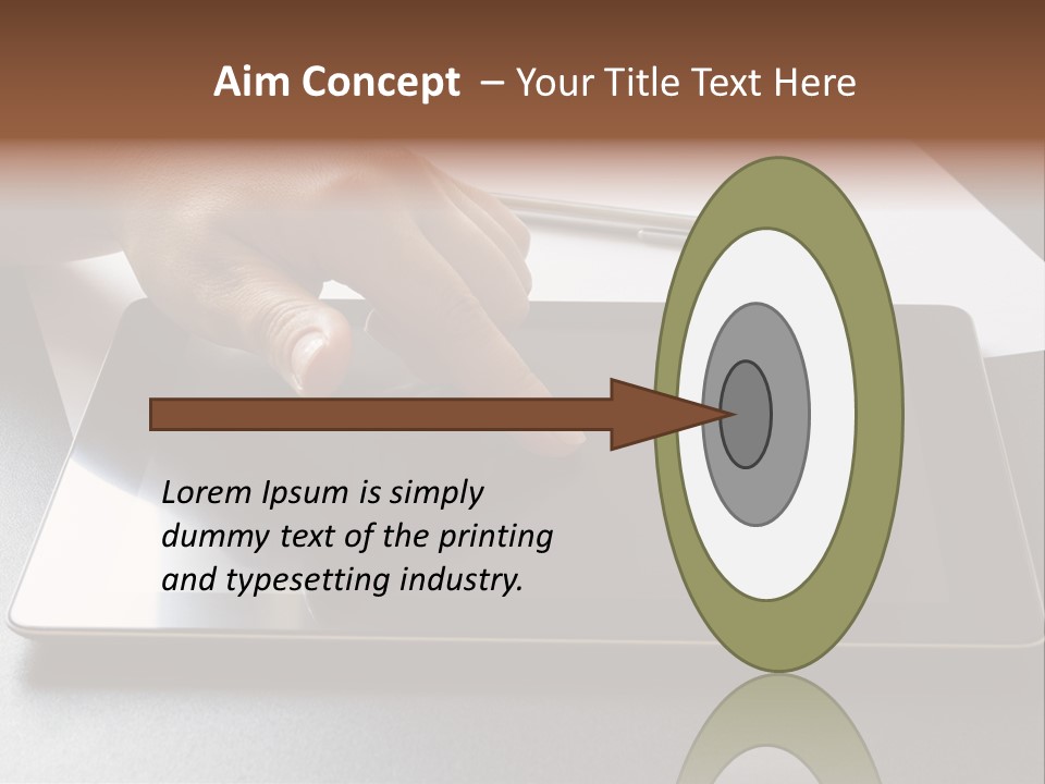 Data White Computer PowerPoint Template