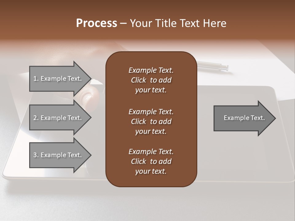 Data White Computer PowerPoint Template
