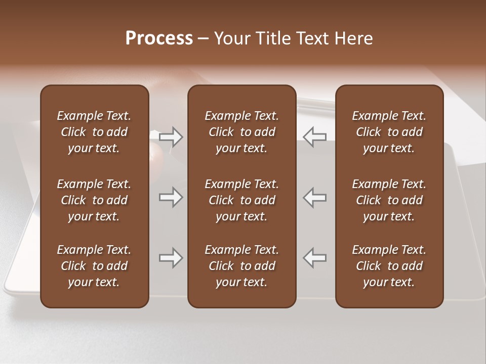Data White Computer PowerPoint Template