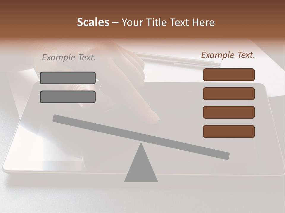 Data White Computer PowerPoint Template