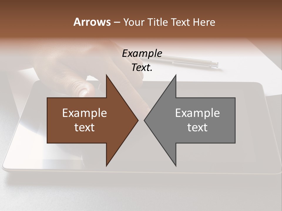 Data White Computer PowerPoint Template