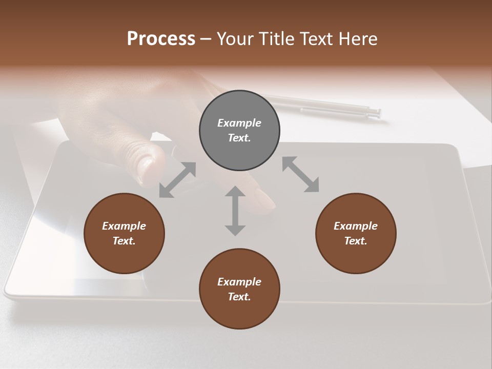 Data White Computer PowerPoint Template