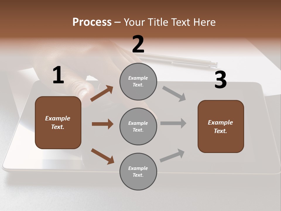 Data White Computer PowerPoint Template