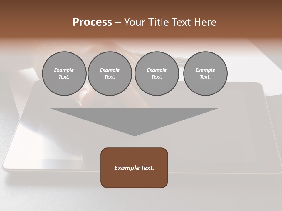 Data White Computer PowerPoint Template