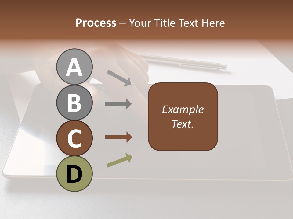 Data White Computer PowerPoint Template