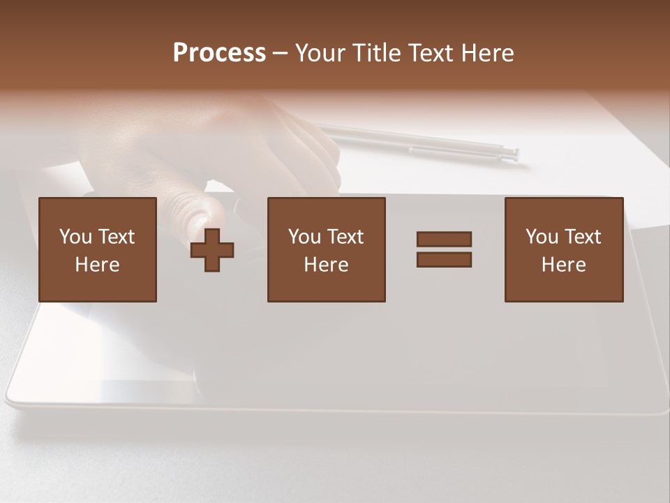 Data White Computer PowerPoint Template