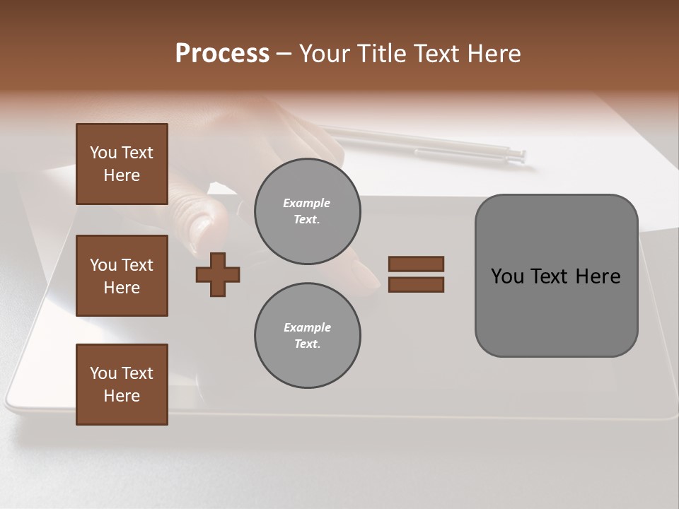 Data White Computer PowerPoint Template