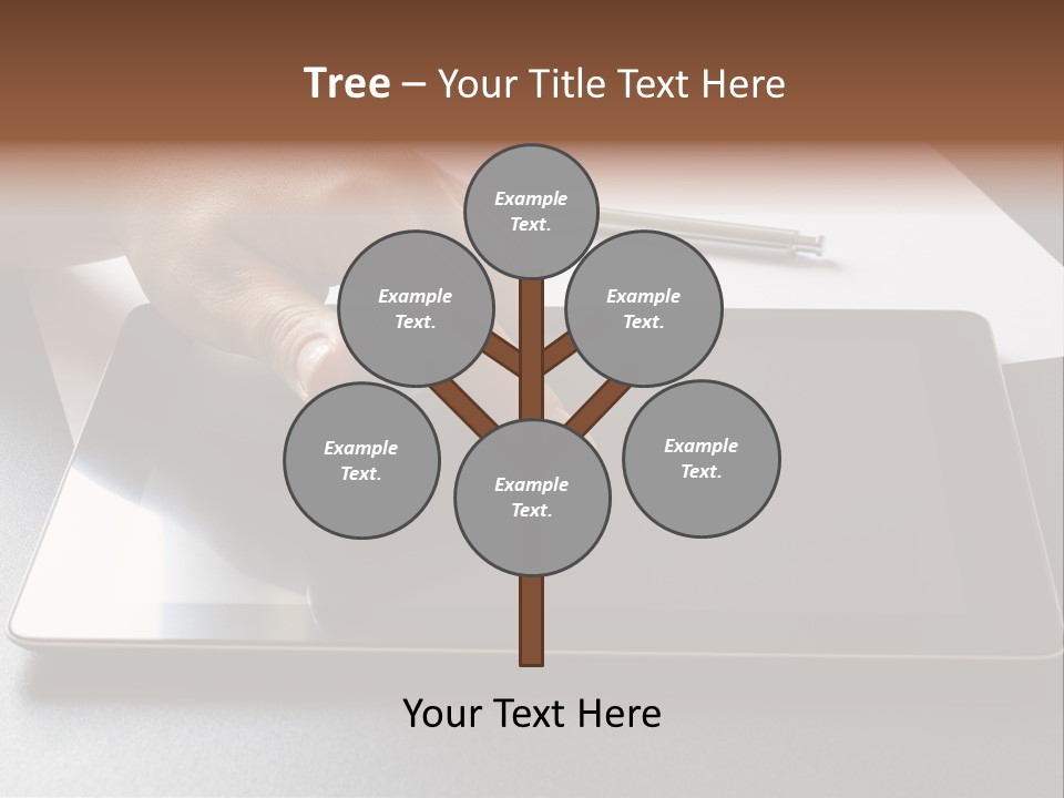 Data White Computer PowerPoint Template