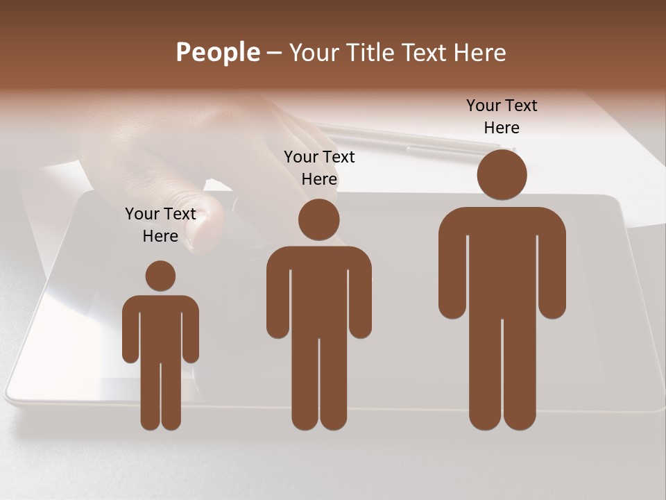 Data White Computer PowerPoint Template