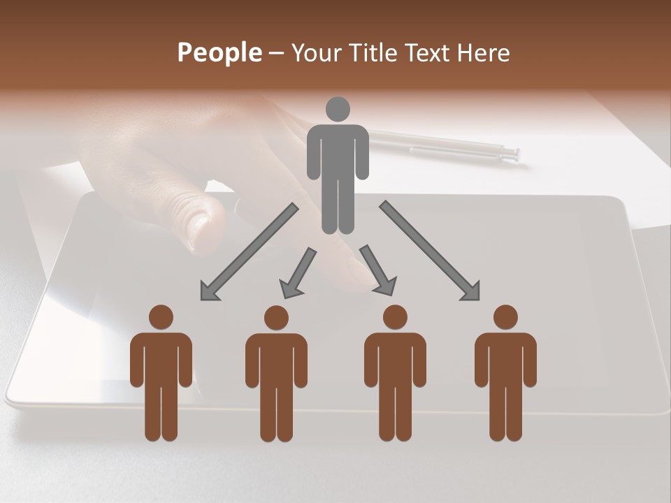 Data White Computer PowerPoint Template