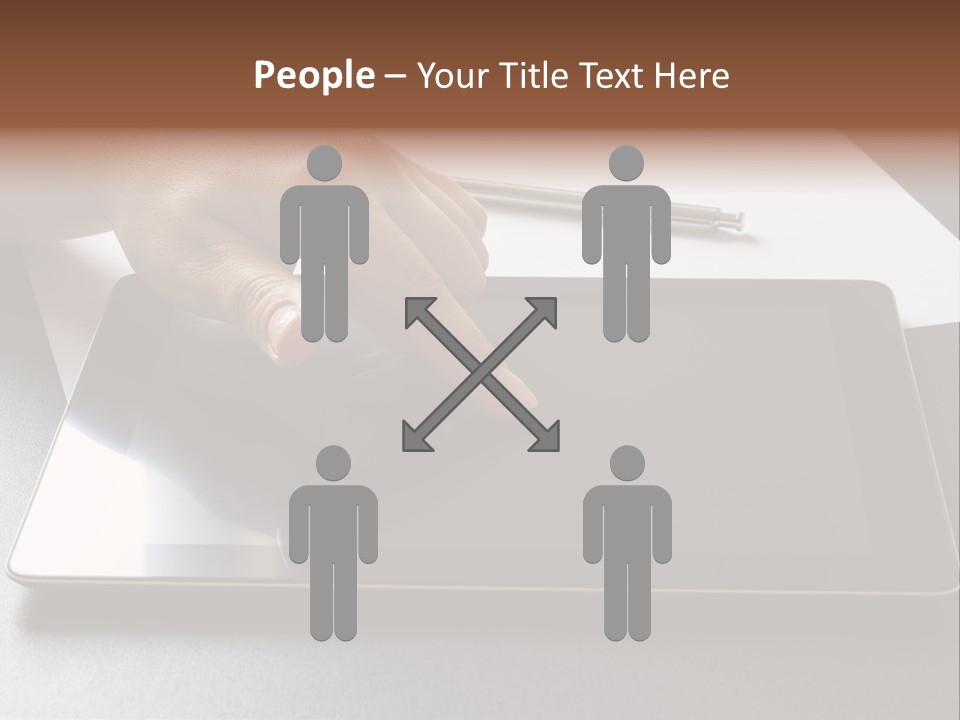 Data White Computer PowerPoint Template