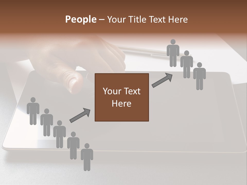 Data White Computer PowerPoint Template