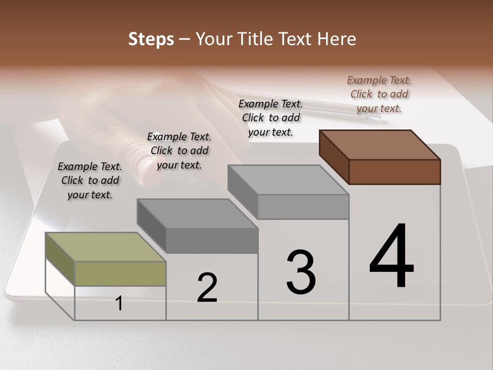 Data White Computer PowerPoint Template