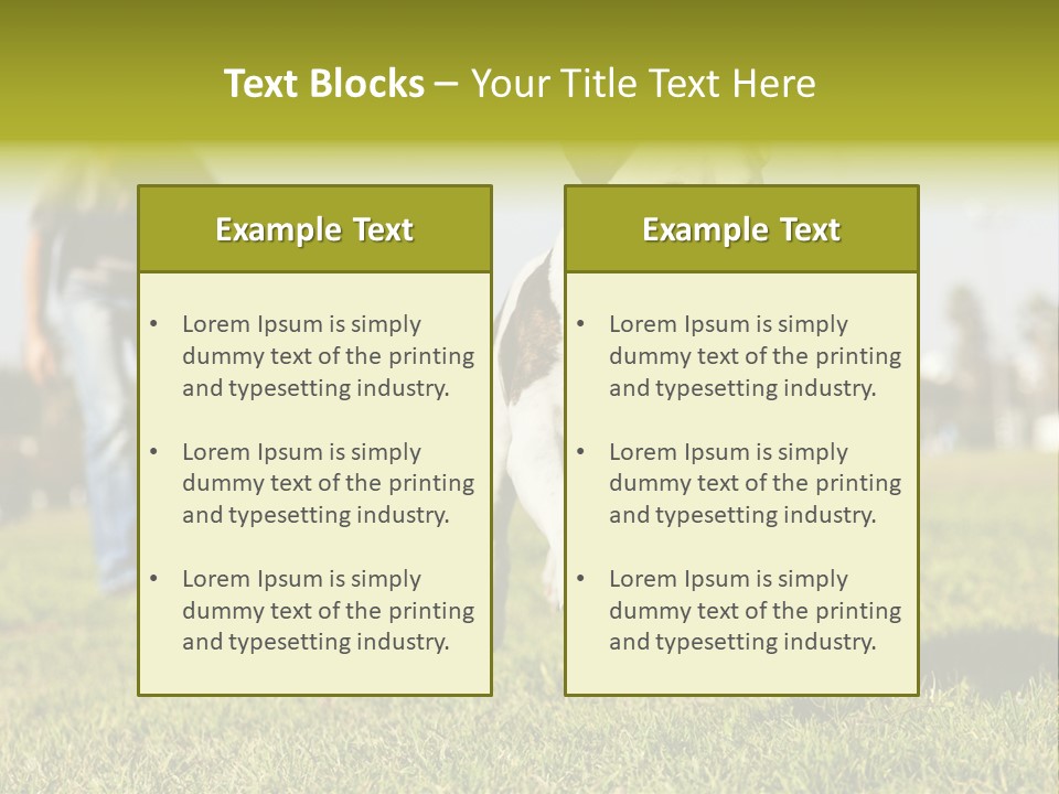 Green Activity Sunlight PowerPoint Template