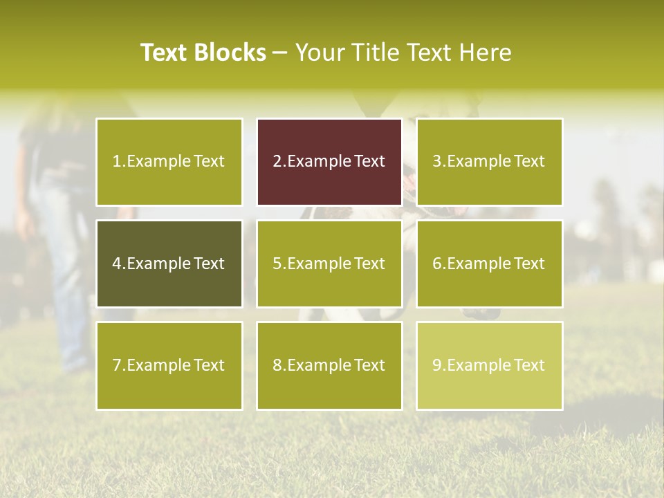 Green Activity Sunlight PowerPoint Template
