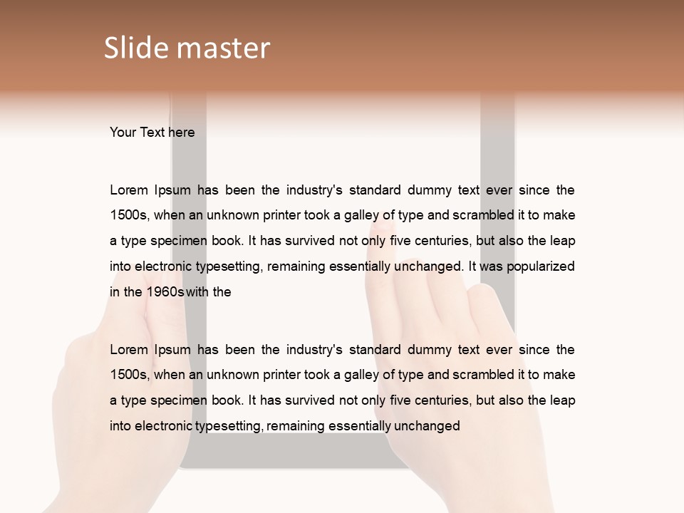 Organizer Woman Background PowerPoint Template