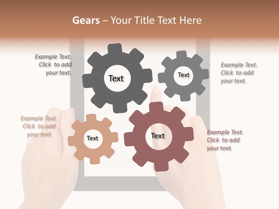 Organizer Woman Background PowerPoint Template