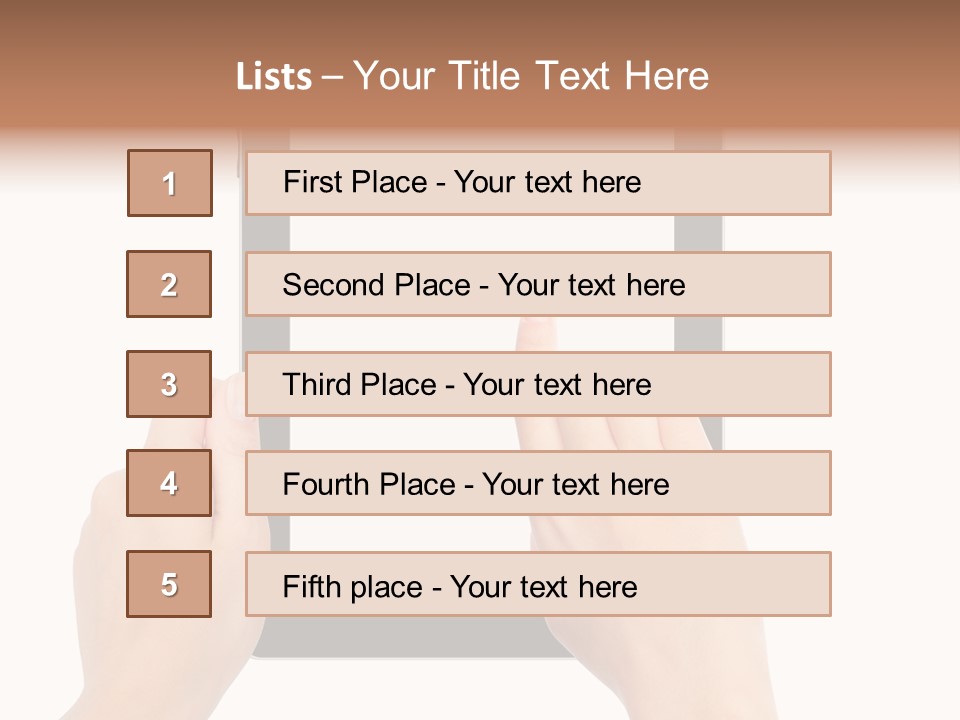 Organizer Woman Background PowerPoint Template