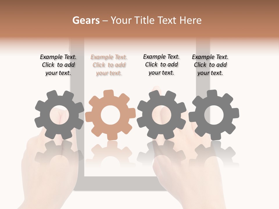 Organizer Woman Background PowerPoint Template