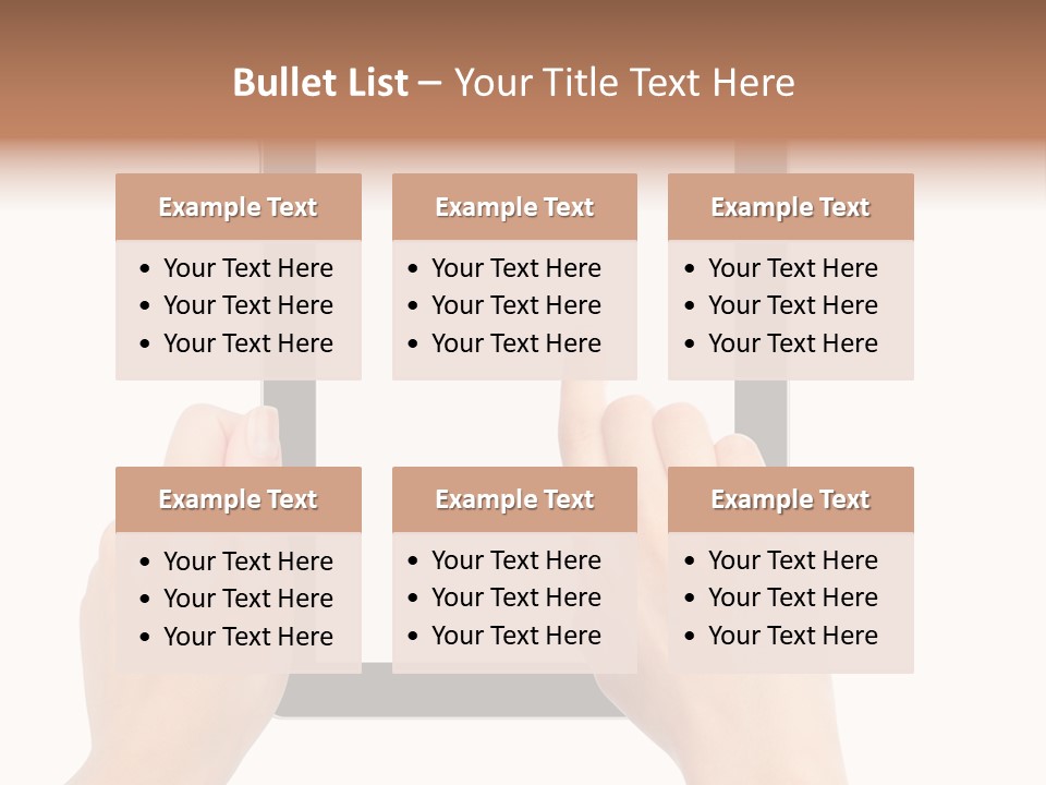 Organizer Woman Background PowerPoint Template