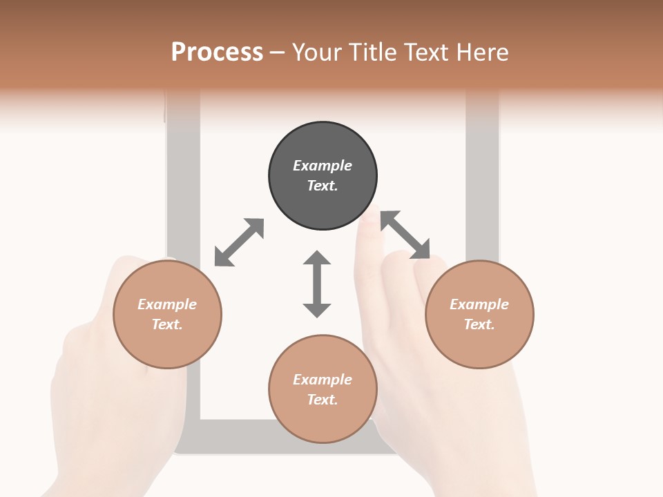 Organizer Woman Background PowerPoint Template