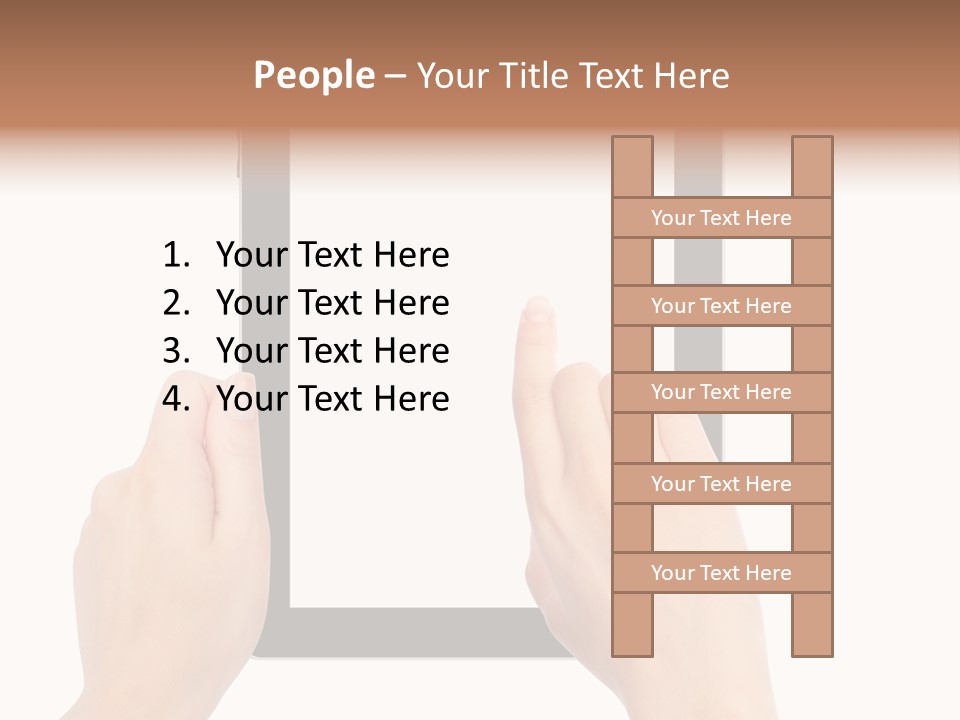 Organizer Woman Background PowerPoint Template