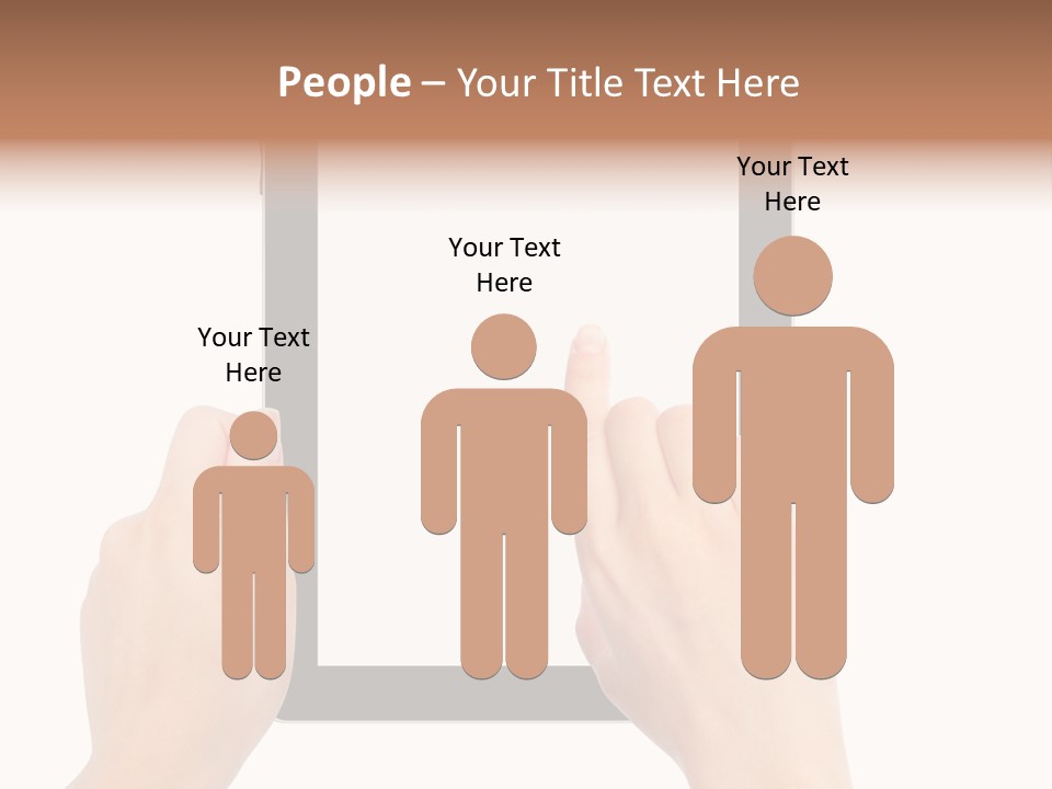 Organizer Woman Background PowerPoint Template