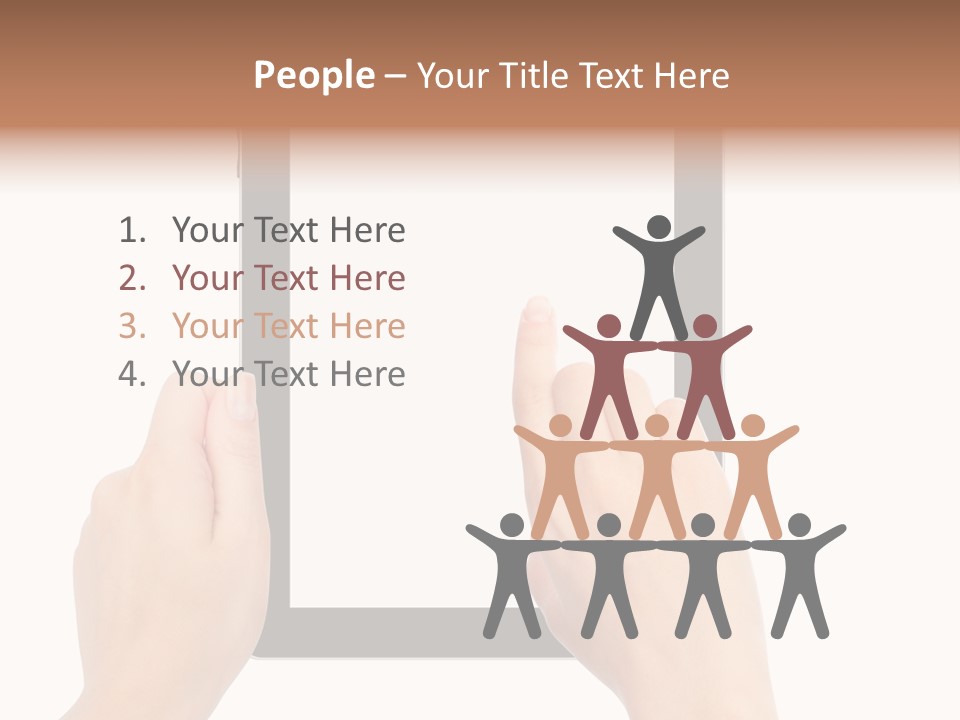 Organizer Woman Background PowerPoint Template