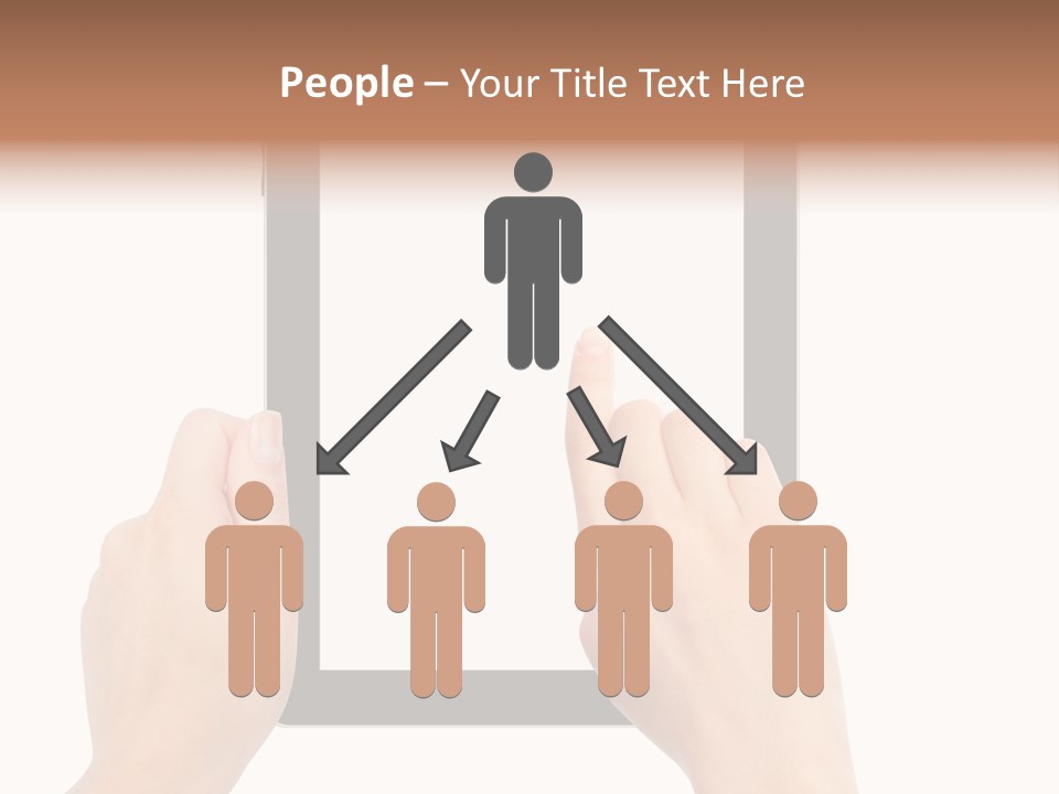 Organizer Woman Background PowerPoint Template