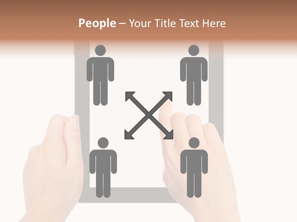 Organizer Woman Background PowerPoint Template