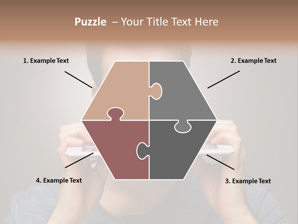 Holding Frustration Male PowerPoint Template