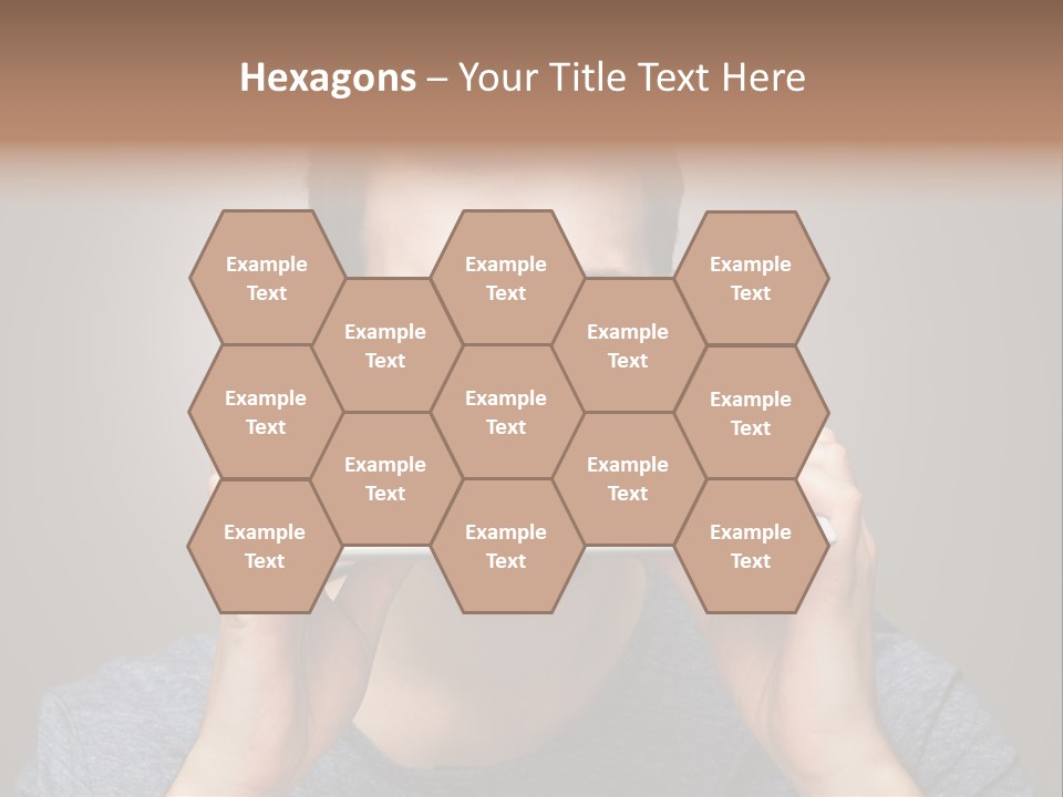 Holding Frustration Male PowerPoint Template