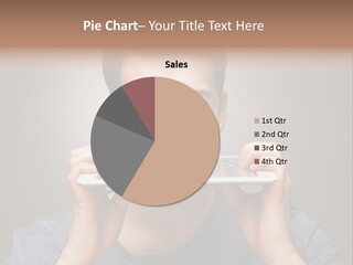 Holding Frustration Male PowerPoint Template