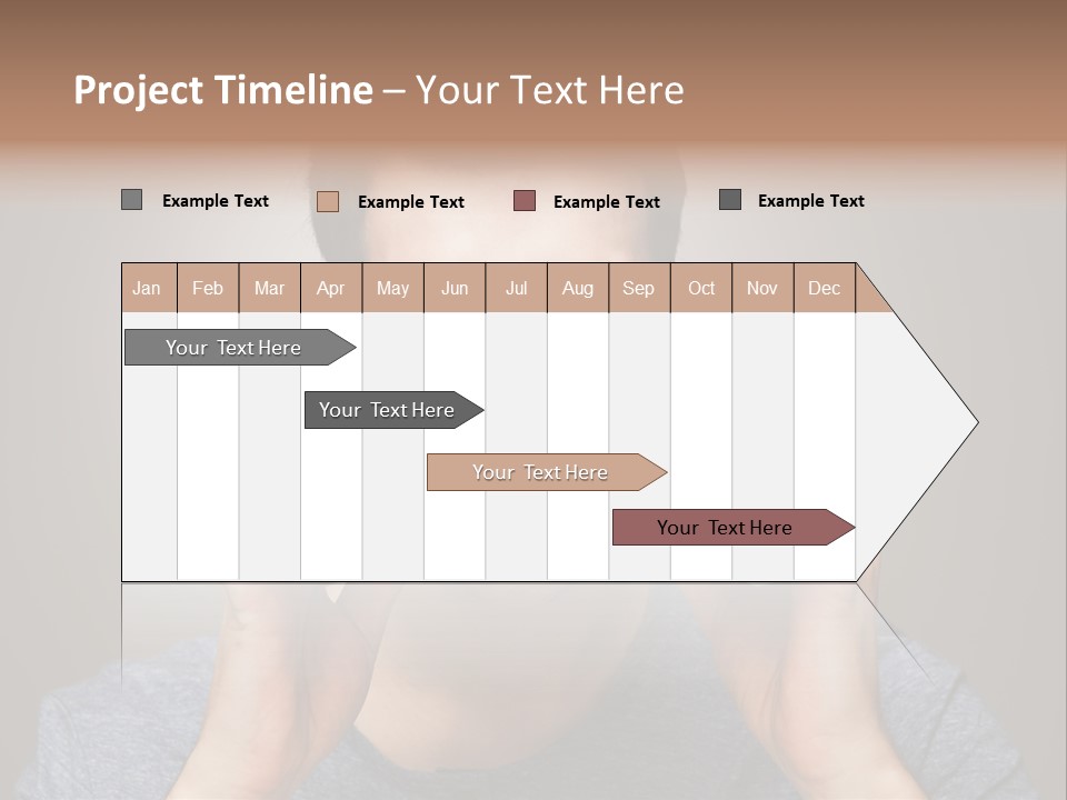 Holding Frustration Male PowerPoint Template
