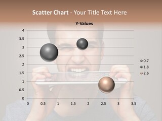 Holding Frustration Male PowerPoint Template