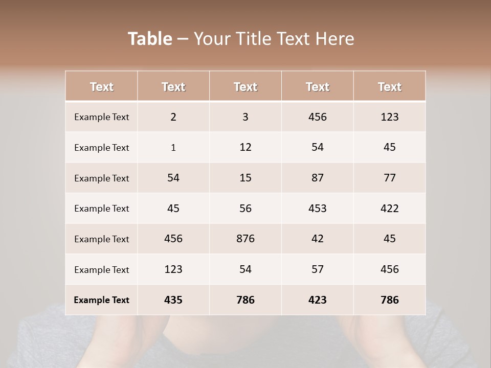 Holding Frustration Male PowerPoint Template