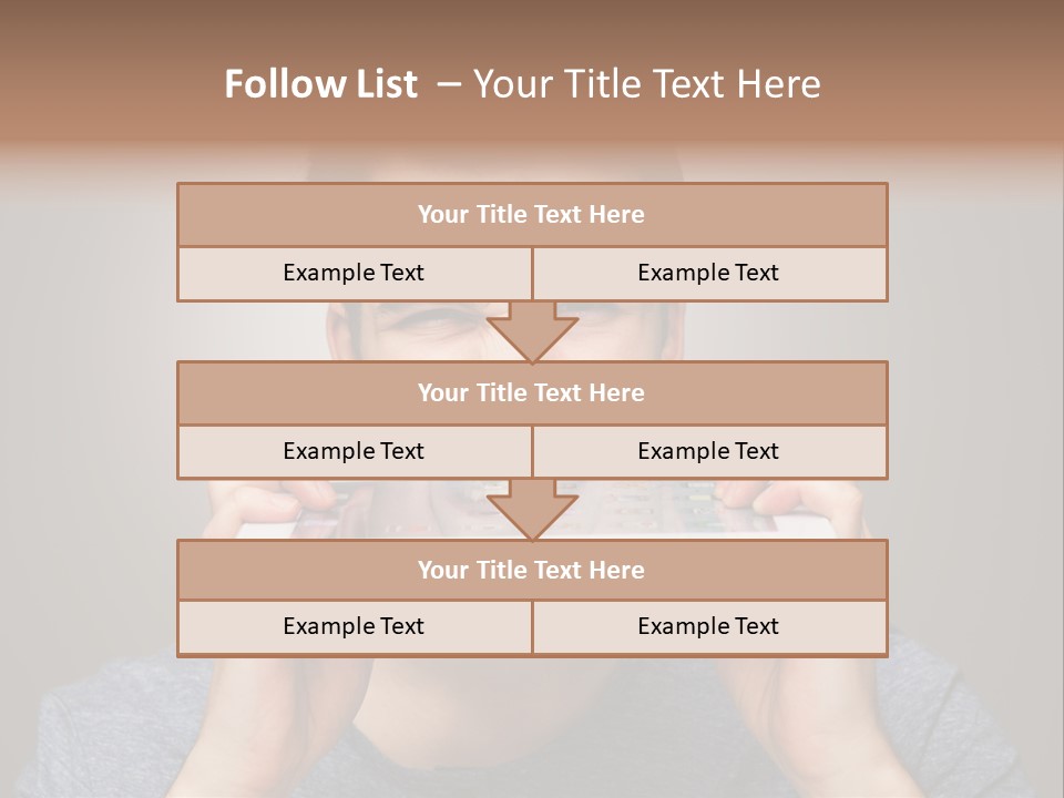 Holding Frustration Male PowerPoint Template